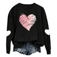 thumbnail image 4 of Ounisa Womens Valentines Sweatshirt Funny Love Heart Long Raglan Sleeve Graphic Shirt Casual Pullover Top, 4 of 8