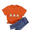 thumbnail image 5 of Godom Halloween Shirt Women Shirts Funny Halloween Ghost Graphic Short Sleeve Tee Tops, 5 of 6