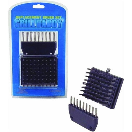 

Grill Daddy Barbeque Grill Steam Replacement Brush for GD19162BB Pro Black and Silver Brush Plastic