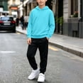 thumbnail image 4 of Timegard Toddler Clothes Boys Girls Sweatsuit Kids Fall Winter Casual Comfy Workout Sets Hoodies Joggers Outfits, 4 of 8