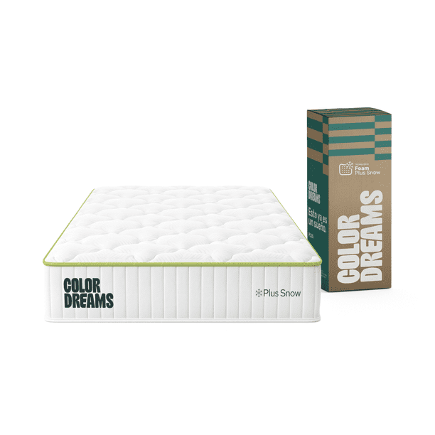 Colchón Individual Color Dreams Foam Plus Snow | 23 cm | Firmeza media | Caja | Certificado