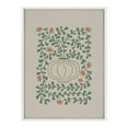thumbnail image 2 of Kate and Laurel Sylvie Colorful Abstract Retro Floral Green and Orange Framed Canvas Wall Art by The Creative Bunch Studio, 18x24 White, Modern Abstract Botanical Vase with Contemporary Flower Art, 2 of 6