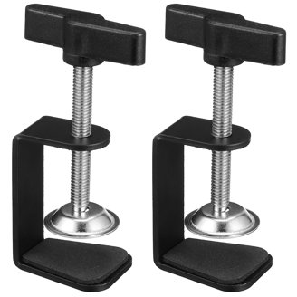 6-Pack Heavy Duty C-Clamps For Drawer Fronts – 2 Inch Grip, Cold Rolled Steel, Rust Resistant
