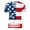 B, variant on WREESH Men's 4th of July T-Shirt Round Neck Short Sleeve Printed Summer Fashion Tops Multicolor