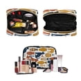 thumbnail image 5 of 3-Piece Travel Toiletry Bag Set, Hanging Wash Bag with Makeup Bag & Brush Case,Waterproof Cosmetic Organizer for Travel, Gym & Home Contemporary Minimalist Art, 5 of 10