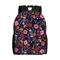 thumbnail image 1 of Disketp Dancing Skeletons Floral Garden Mochila Unisex de Apertura Lateral Completa, Mochila para Laptop para Escuela, Trabajo y Viajes, 1 of 8
