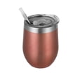 thumbnail image 1 of Advancent Taza térmica al vacío, soporte para beber de estilo Simple, 350ml, acero inoxidable, agua, leche, café, tazas aisladas, contenedores para Cocina y Comedor rosa dorado Advancent HA073689-05B, 1 of 6
