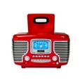 thumbnail image 3 of Crosley Corsair Radio de Table Am/FM Bluetooth avec Lecteur CD et Double Réveil, Rouge, 3 of 3
