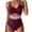 Red, variant on Women Swimsuit under $5! Xqxayjr Women's One Piece Swimsuit Tummy Control V Neck Twist Front Bathing Suit Boho Ruched High Waisted Cutout Swimwear Trajes De Para Mujer