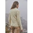 thumbnail image 5 of SAOL Aran Cable Knitted Irish Sweater 100% Soft Merino Wool Fisherman Pullover Women's Jumper Made in Ireland, 5 of 7