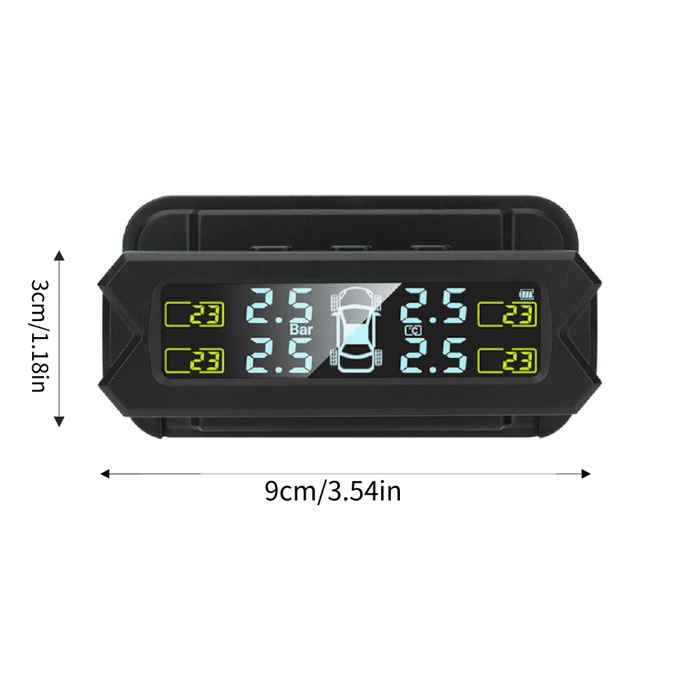 Tire Pressure Monitoring System, with 4 External Sensors Tool,RealTime