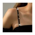 thumbnail image 1 of 1 par de tirantes sexys con brillantes diamantes de imitación para sujetador, cadena para bodas, bikini, fiestas, joyería para sujetador, accesorio para vacaciones en la playa de verano., 1 of 8