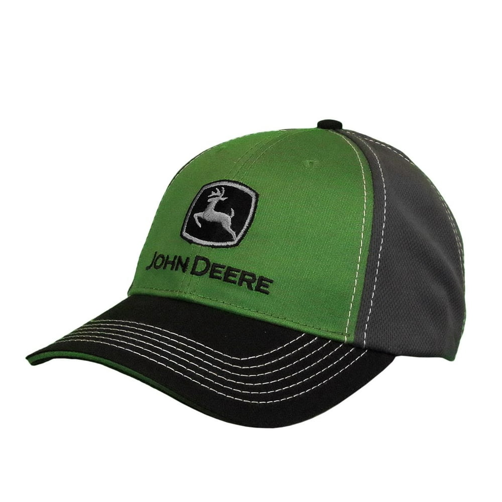 John Deere - John Deere Solid Backed Hat with Gray Logo, Green ...