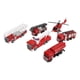 thumbnail image 2 of 1:50, 6 uds., camión de bomberos fundido a presión, conjunto de juguete, escalera de helicóptero extraíble, vehículo de emergencia, juego de coche contra incendios, 2 of 8