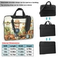thumbnail image 2 of ZICANCN Laptop Case 15.6 inch, Cat Watering Can Flowers Work Shoulder Messenger Business Bag for Women and Men, 2 of 9