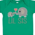 thumbnail image 4 of Inktastic Little Sister Elephant Girls Baby Bodysuit, 4 of 5