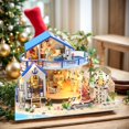 thumbnail image 2 of Kit de casa en miniatura RHZN Mini Beach House para adultos con LED, 2 of 5