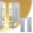 thumbnail image 2 of TIELUTT Rideaux Transparents Blancs Élégants Rideaux Transparents Adaptés pour Décorer Salons Chambres et Couverture Extérieure Longs Rideaux Ensemble de Rideaux Doublure de Rideau de Douche Robuste 52x63 Rideaux 2, 2 of 7