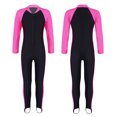 thumbnail image 1 of MSemis Kids Girls Floral Printed Swimsuit UPF 50+ Rash Guard Swimwear, 1 of 4