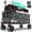 Grey, variant on Sekey 48" Collapsible Wagon, 300L Heavy-Duty Cart with 440lbs Capacity, All-Terrain Wheels & Drink Holders,Khaki