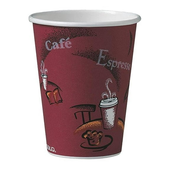 412SIN-0041 12 oz Bistro SSP Paper Hot Cup (Case of 1000)