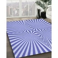thumbnail image 3 of Ahgly Company Machine Washable Indoor Rectangle Transitional Periwinkle Purple Area Rugs, 7' x 10', 3 of 7