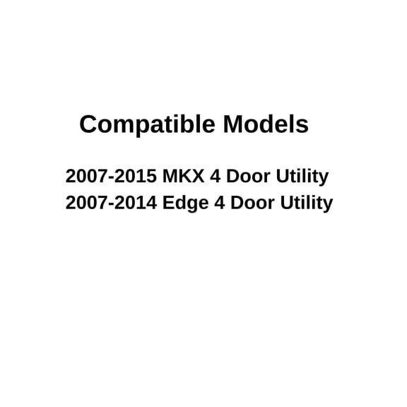 Driver Left Side Rear Door Window Door Glass Compatible with Ford Edge 2007-2014 Models/Lincoln MKX 2007-2015 Models