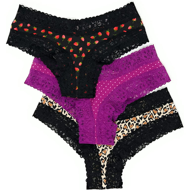 Victoria's Secret Lace Cheeky Panty Set of 3 