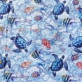 thumbnail image 4 of YIUME Men's Hawaiian Shirt A Sea Turtle's Odyssey Print Cotton Button-down Short Sleeve Aloha Shirt, 4 of 8