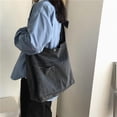thumbnail image 5 of Kukuzhu Unisex Denim Shoulder Bag Canvas Crossbody Bag for Women Men Knot Tote Bag Casual Aesthetic Messenger Bag Large Hobo Bag, 5 of 7