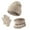H8 hat with gloves & neck gaiter Khaki, variant on Kids Winter Hat Scarf Gloves Set Kids Winter Hat Gloves Scarf Set,Girls Toddler Children Hats Beanie with Pom Knit Neck Warmer Gaiter Mittens Fleece Lined Set