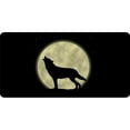 thumbnail image 1 of Wolf Howling With Moon Photo License Plate, 1 of 1