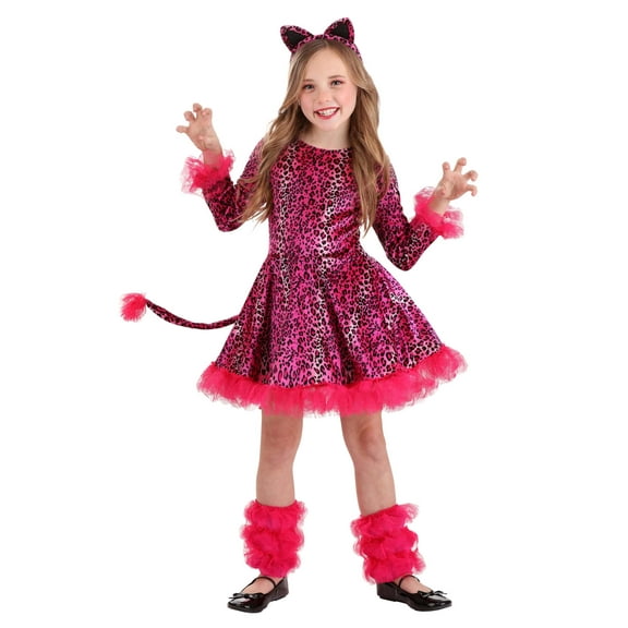 Girl's Prancing Pink Leopard Costume