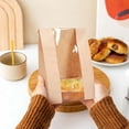 thumbnail image 4 of XIPYYKM 50 Pcs Paper Bread Bags for Home Sourdough Bread Bakery Storage Bags with Window, Large Bakery Loaf Bags for Baked Goods Packaging, Label Seal Sticker Included (12 x 5 Inch), 4 of 9