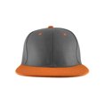thumbnail image 2 of Top Headwear Flat Bill Adjustable Snapback Cap - Grey/Orange, 2 of 2