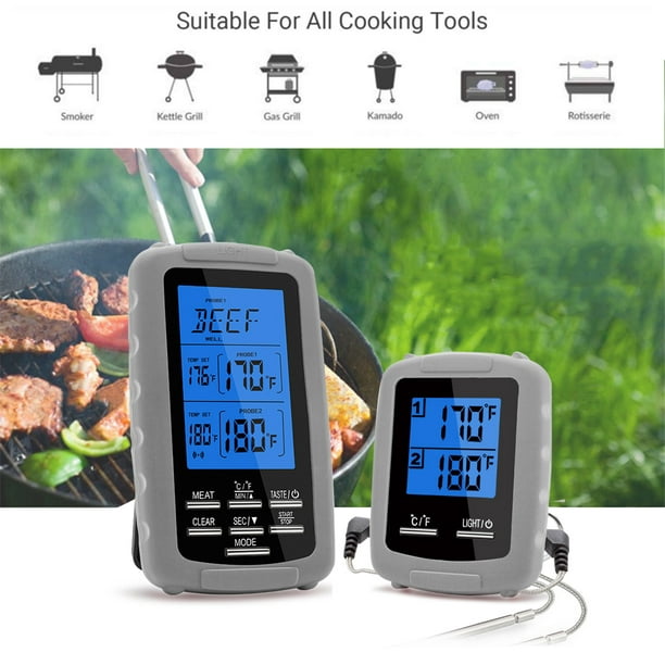 Wireless Meat Thermometer Food Barbecue Thermometer BBQ Grill