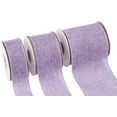 thumbnail image 2 of Joycrosso Burlap Wired Edge Ribbon 1.5 inch x 10 Yards, Lt. Purple, Ideal for Crafting, Gift Wrapping, Wreath, Christmas Tree, and Rustic Wedding Decorations, 2 of 4