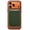 Green, variant on Nakedcellphone Woven Series Wallet Credit Card Holder for iPhone 17/16/15/14/13 Series (Compatible with MagSafe Case) - Sienna Brown Ochre