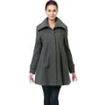 thumbnail image 3 of Momo Maternity Outerwear Women's Jessie Wool Pleated Swing Coat Pregnancy Winter Jacket, 3 of 5