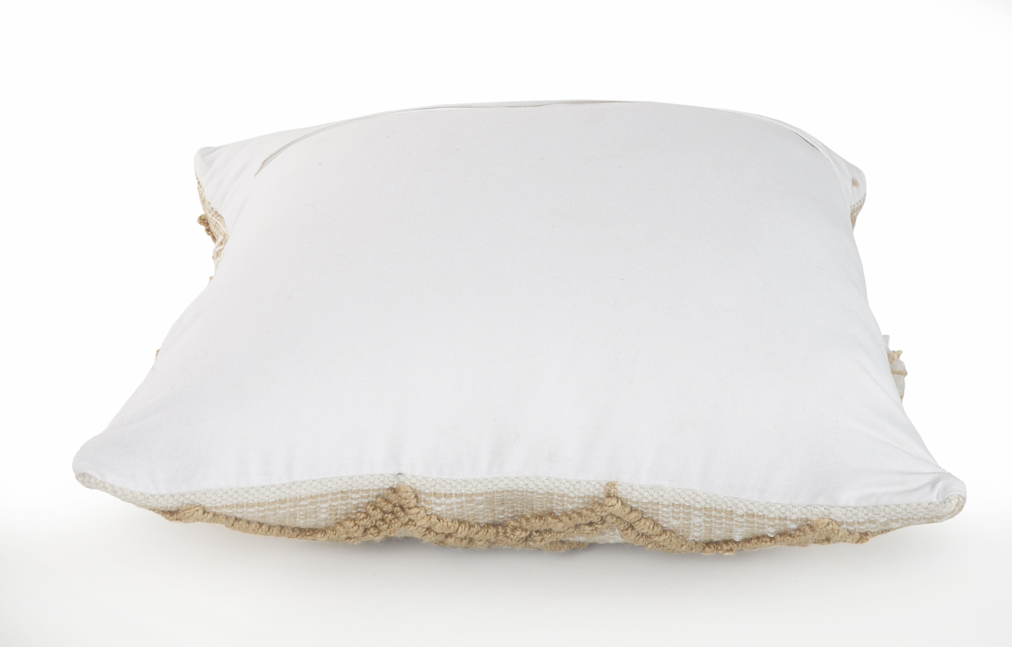 Ox Bay Ila 20" x 20" Neutral Diamond Polyester Indoor/Outdoor Adult Decorative Throw Pillow Cover