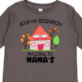 thumbnail image 4 of Inktastic Book my Reservation I'm Going To Nana's- House Boys or Girls Long Sleeve Toddler T-Shirt, 4 of 5