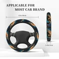 thumbnail image 3 of Salouo Colorful Flower Sea Turtle Print Elastic Car Steering Wheel Cover - 15'' Non-Slip Car Wheel Cover Protector - Universal Car Accessory for Diverse Cars, 3 of 6