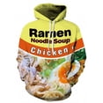 thumbnail image 2 of Sudadera con capucha de sopa de fideos de pollo ramen en 3D, sudadera de carne de res para hombres y mujeres, sudadera de algodón linda de otoño, chaqueta casual unisex, chándal, 2 of 4