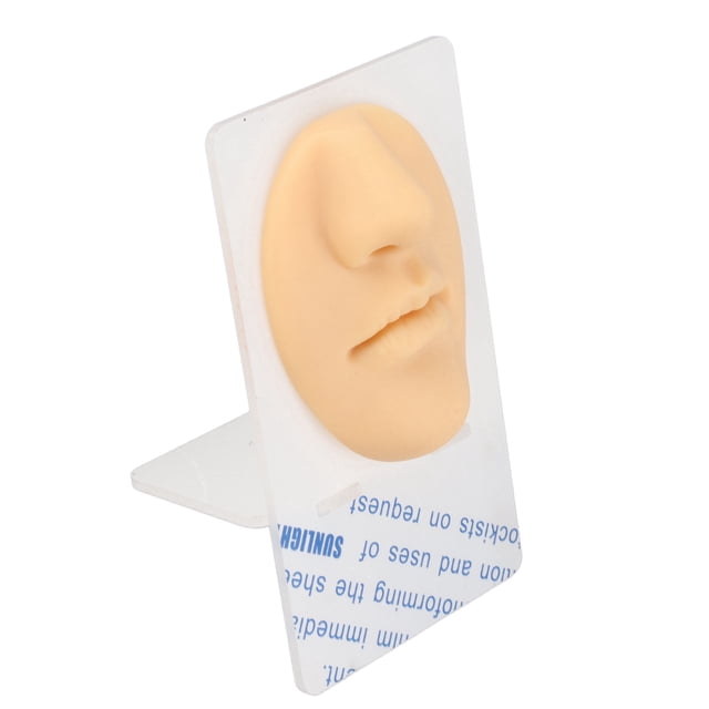 Soft Silicone Flexible Model Body Part Displays Set, Silicone Tongue Piercing Practice Model, 3D Tongue Piercing Practice Model, Flexible Silicone Tongue Model for Piercing Practic