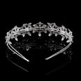 thumbnail image 5 of Wedding Bridal Rhinestone Decorated Hair Barrettes / Hairband / Hair Loop (Sliver), 5 of 5