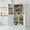2:Gray, variant on Harper & Bright Designs Tall Kitchen Pantry Storage Cabinet with Door Shelves, Hutch Cabinet with 2 Drawers and 2 Adjustable Shelves for Dining Room Kitchen, Gray