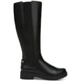 thumbnail image 2 of STYLE & COMPANY Womens Black Strap Accent Side Goring Lug Sole Padded Gwynn Round Toe Block Heel Zip-Up Boots Shoes 5 M, 2 of 3