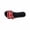 Red, variant on HomeDM Women's Flat Sandals Summer Open Toe Slip On Beach Sandals for Travel Vacations Casual Wear, Black Size 5.5