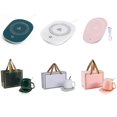 thumbnail image 3 of ZHAOCHENG Almohadilla calefactora para tazas de café eléctrica USB a mitad de precio, placa calefactora para té y bebidas, almohadilla para tazas de escritorio, almohadilla blanca 100 % nueva, 3 of 5