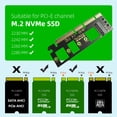 thumbnail image 4 of Jinnoda M.2 NVME SSD to PCIE X4 Adapter PCIE X16/X8/X4 Support M-Key M.2 NVME Card, 4 of 9